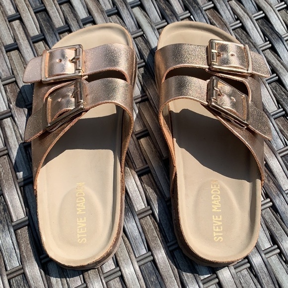 Steve MADDEN BRANDO Rose Gold Sandals - Picture 4 of 11